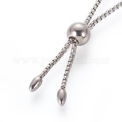 Браслеты-боло из нержавеющей стали 304 BJEW-E371-02ASP-1