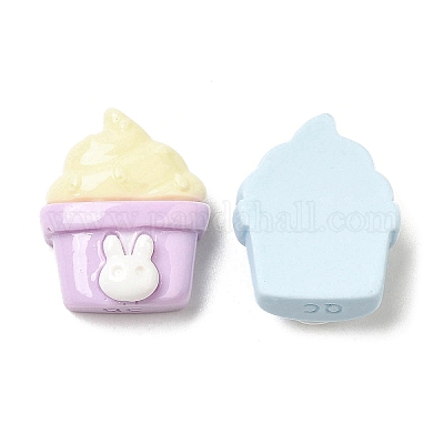 Кабошоны из непрозрачной смолы с мультяшным рисунком RESI-C039-02A-1