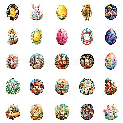 Наклейка из бумаги кролик STIC-C013-07-1