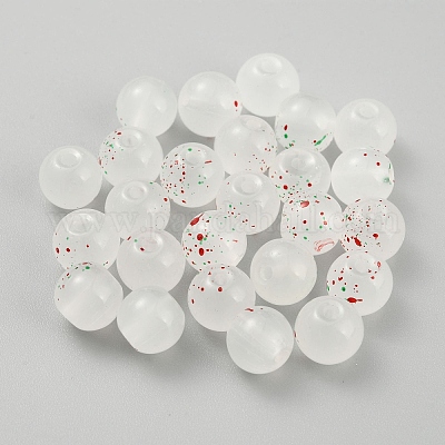 Матовые прозрачные стеклянные бусины&nbsp;GLAA-WH0032-21A-1