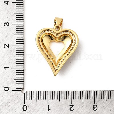 Латунные микро проложить кубического циркония подвески KK-A266-04C-G-1