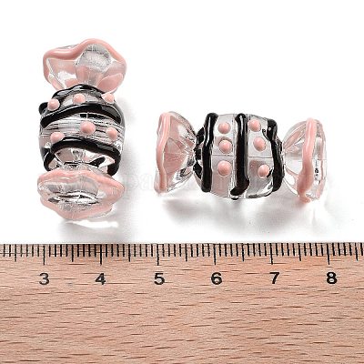 Прозрачные бусины из акриловой эмали OACR-P027-01D-1