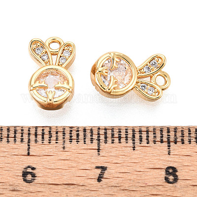 Латунные микро проложить кубического циркония подвески KK-N263-61G-1