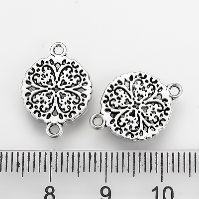 Соединители из сплава в тибетском стиле TIBE-Q077-11AS-RS-1