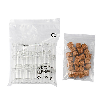 24шт стеклянная банка контейнеры для бисера CON-FS0001-04-1