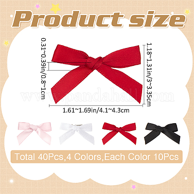 Заколки для волос из полиэстера с бантом из кожи аллигатора AJEW-CP0008-35B-1