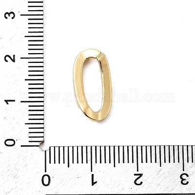 Латунные микропаве прозрачные кубические цирконии витые овальные соединительные кольца KK-A266-08G-1