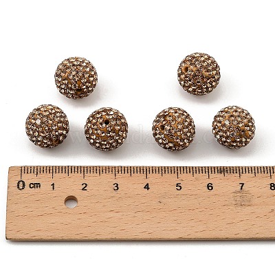 Pave disco бусины&nbsp;RB-Q195-14mm-246-1