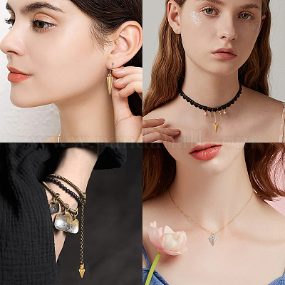 32 шт. 4 размера 2 цвета подвески из нержавеющей стали 304 STAS-SC0002-37-1