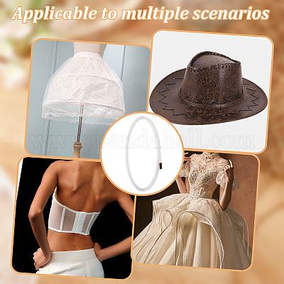 Стальная обшивка с покрытием из ПВХ для суеты свадебного платья DIY-WH0430-067-1