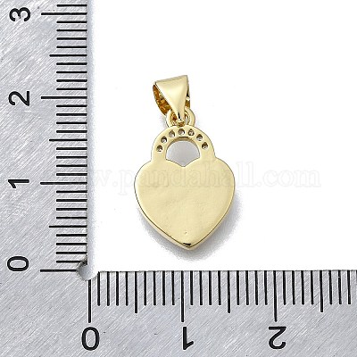 Латунные микро проложить кубического циркония подвески KK-V010-05G-01-1