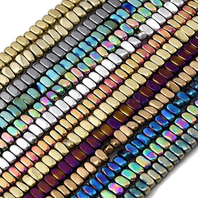 Гальванические нити из синтетических немагнитных гематитовых бусин G-H327-F01-01-1