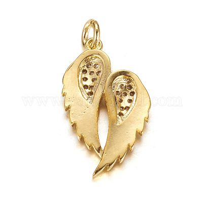 Латунные микро проложить кубического циркония подвески X-ZIRC-P060-23G-1