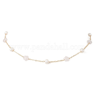 Ожерелья из цепочек из натурального розового кварца NJEW-JN05687-01-1