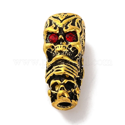 Бусины гуру из сплава в тибетском стиле с 3 отверстием PALLOY-F313-05AG-1