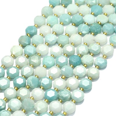 Натуральный цветок амазонитовые бусины пряди G-C116-A104-01-1