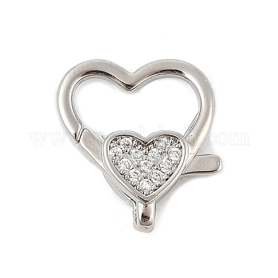 Латунный микро pave прозрачный кубический цирконий лобстер KK-P299-06P-1