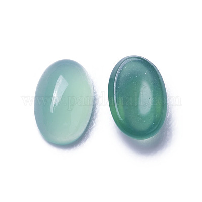 Cabochon di agata onice verde naturale tinti e riscaldati&nbsp;G-F605E-12A-1