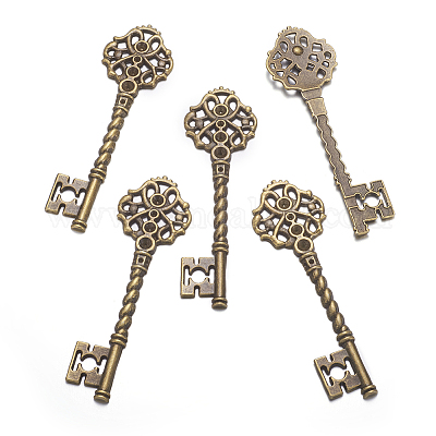 Ключевые тибетском стиле сеттинги кулон горный хрусталь&nbsp;LS-TIBEB-A101291-AB-LF-1