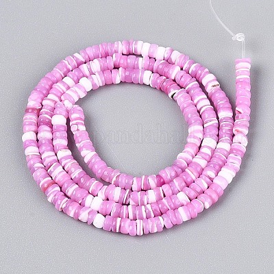 Нити бусин из натуральных трохоидных/трохус ракушек SSHEL-N040-21E-1