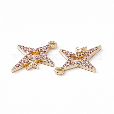 Подвески из сплава и страза PALLOY-P287-08LG-02-1