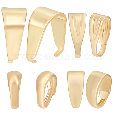 200 шт. 4 стиля: латунь и нержавеющая сталь 201 с защелкивающимися дужками KK-BBC0008-11-1