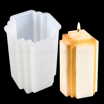 Stampi in silicone per candele profumate a forma di cubo all'ingrosso 