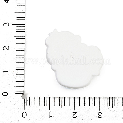 Светло-голубые непрозрачные кабошоны из смолы панда CRES-P037-02E-1