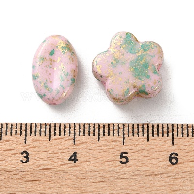 Непрозрачные акриловые бусины OACR-M015-15C-1