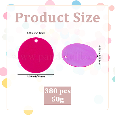 Подвески из пвх с пайетками KY-WH0083-009D-1