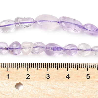 Натуральный светлый аметист самородки бусины нити G-J335-11-1