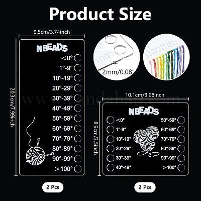 4 шт. акриловое температурное одеяло DIY-WH0570-19B-1