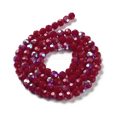 Непрозрачное стекло бисер нитей EGLA-A035-P6mm-L16-1