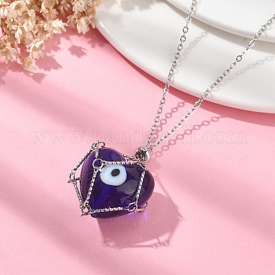 Устойчивый к потускнению 304 нержавеющая сталь кабель цепь макраме мешочек пустой держатель камней для изготовления подвесок ожерелий NJEW-TA00118-01-1