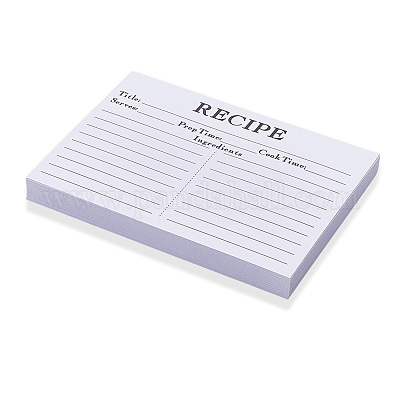 Бумажная карточка рецепта DIY-WH20058-02B-1