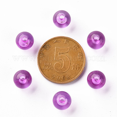 Прозрачные акриловые бусины&nbsp;MACR-S370-A8mm-740-1