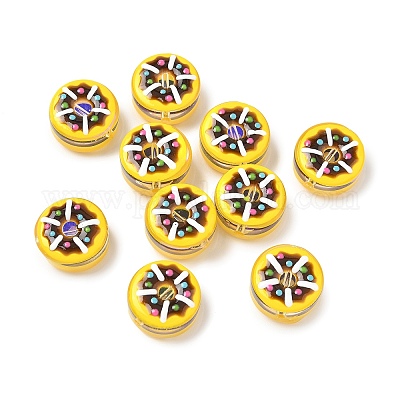 Прозрачные стеклянные эмалевые бусины LAMP-U004-05B-02-1