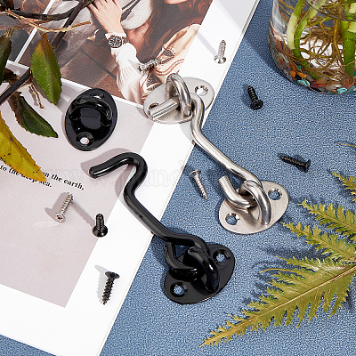 Комплект ветрозащитных крючков для окон из нержавеющей стали STAS-UN0013-02-1