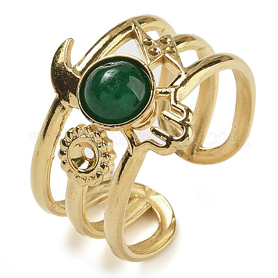 Anillos de dedo de jade natural de Malasia al por mayor para