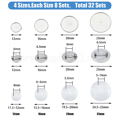 Набор для самостоятельного изготовления броши-купола DIY-DC0002-01-1