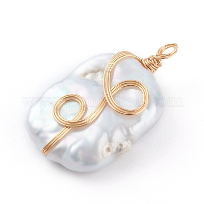 Натуральный жемчуг барокко подвески с жемчугом кеши PALLOY-JF00672-01-1