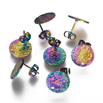 Ионное покрытие (ip) 304 нержавеющая сталь гвоздики фурнитура для сережек STAS-I157-11B-M-1