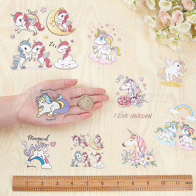Iron on patches cute unicorn Thermal Transfers for Clothing Cartoon