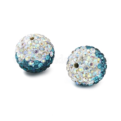 Градиентный дизайн полимерная глина стразы бусины CLAY-NH0001-03D-1