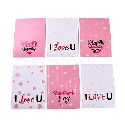 Поздравительные открытки из прямоугольной бумаги DIY-F096-09-1