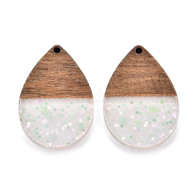 Подвески из эпоксидной смолы и орехового дерева RESI-T057-11A-1