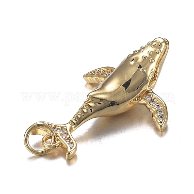 Кулоны из латуни с прозрачным фианитом ZIRC-F120-072G-1