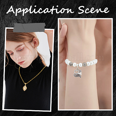 40 шт. 2-х цветные латунные трубчатые дужки KK-BBC0011-89-1