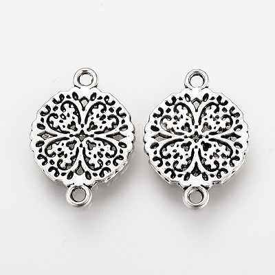 Соединители из сплава в тибетском стиле TIBE-Q077-11AS-RS-1