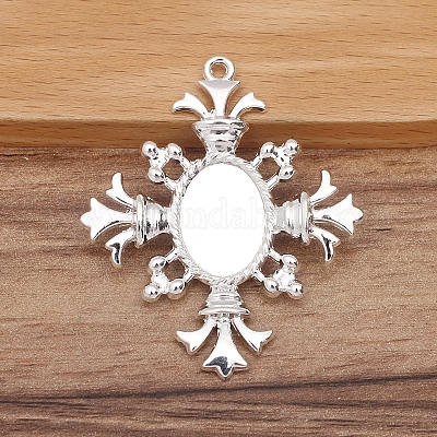 Сеттинги сплава кабошон&nbsp;LS-PW-WGAB9EB-12-1